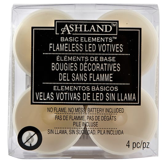 8 Packs: 4 ct. (32 total) White Flameless LED Votive Candles by Ashland®